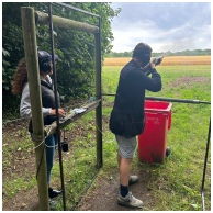 Flightline Sporting man shooting a gun